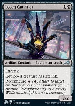Leech Gauntlet - Kamigawa: Neon Dynasty (Uncommon) [NEO-106] Hover Image