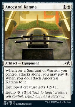 Ancestral Katana - Kamigawa: Neon Dynasty (Common) [NEO-1] Image principale du produit