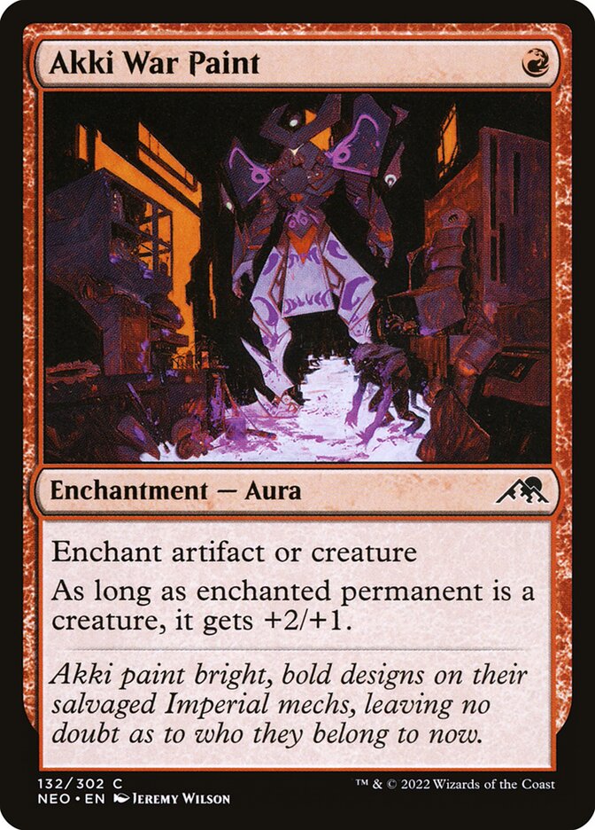 Akki War Paint - Kamigawa: Neon Dynasty (Common) [NEO-132] Main image