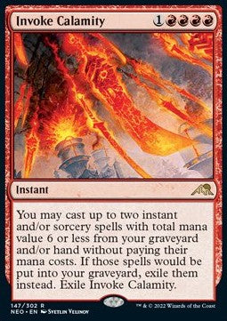 Invoke Calamity - Kamigawa: Neon Dynasty (Rare) [NEO-147] Main image
