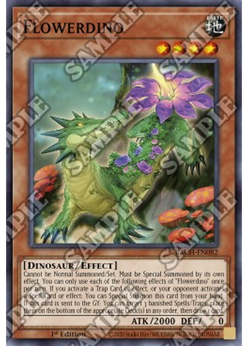 Flowerdino — Battle of Chaos (BACH-082) Yu-Gi-Oh! card Immagine principale del prodotto