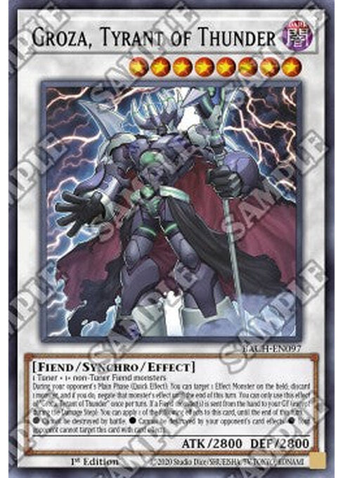 Groza, Tyrant of Thunder — Battle of Chaos (BACH-097) Yu-Gi-Oh! card Immagine principale del prodotto