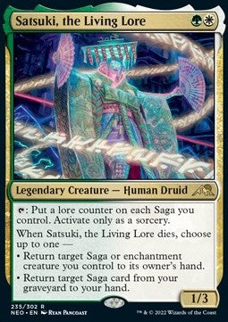 Satsuki, the Living Lore - Kamigawa: Neon Dynasty (Rare) [NEO-235] Hover Image