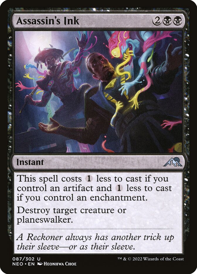 Assassin's Ink - Kamigawa: Neon Dynasty (Uncommon) [NEO-87] Main image