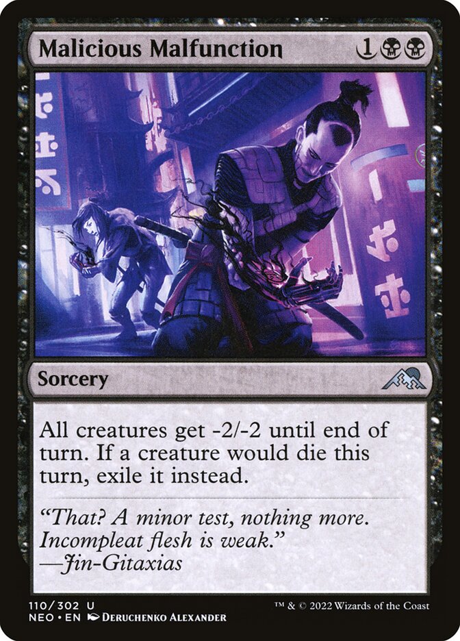 Malicious Malfunction - Kamigawa: Neon Dynasty (Uncommon) [NEO-110] Main image