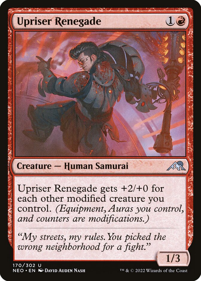 Upriser Renegade - Kamigawa: Neon Dynasty (Uncommon) [NEO-170] Main image
