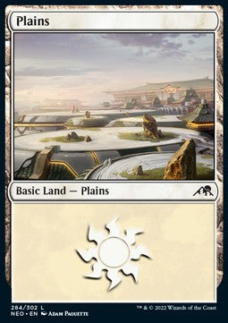 Plains (V.4) - Kamigawa: Neon Dynasty (Land) [NEO-284] Main image
