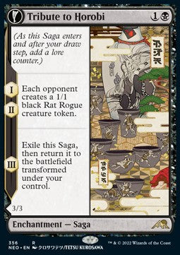 Tribute to Horobi // Echo of Death's Wail (V.1) - Kamigawa: Neon Dynasty: Extras (Rare) [XNEO-356]