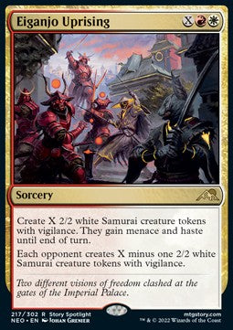 Eiganjo Uprising - Kamigawa: Neon Dynasty (Rare) [NEO-217] Hover Image