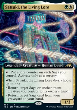 Satsuki, the Living Lore (V.2) - Kamigawa: Neon Dynasty: Extras (Rare) [XNEO-494] Imagen principal del producto