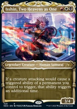 Isshin, Two Heavens as One (V.1) - Kamigawa: Neon Dynasty: Extras (Rare) [XNEO-328] Imagen principal del producto