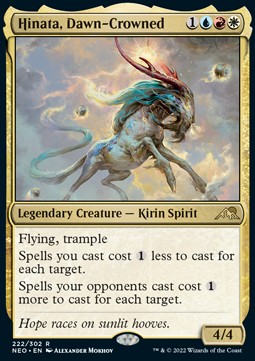 Hinata, Dawn-Crowned - Kamigawa: Neon Dynasty (Rare) [NEO-222] Hover Image
