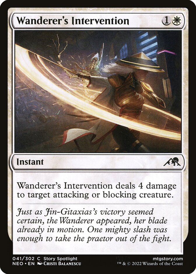 Wanderer's Intervention - Kamigawa: Neon Dynasty (Common) [NEO-41] Main image