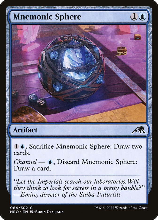 Mnemonic Sphere - Kamigawa: Neon Dynasty (Common) [NEO-64] Main image