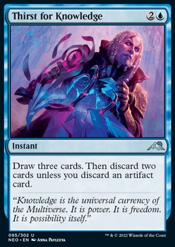 Thirst for Knowledge - Kamigawa: Neon Dynasty (Uncommon) [NEO-85] Image principale du produit