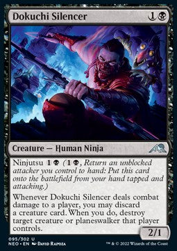 Dokuchi Silencer - Kamigawa: Neon Dynasty (Uncommon) [NEO-95] Image principale du produit