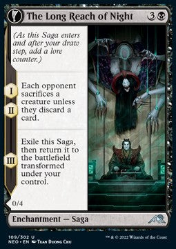 The Long Reach of Night // Animus of Night's Reach - Kamigawa: Neon Dynasty (Uncommon) [NEO-109] Hover Image