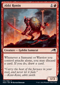Akki Ronin - Kamigawa: Neon Dynasty (Common) [NEO-131] Hover Image