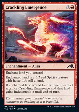 Crackling Emergence - Kamigawa: Neon Dynasty (Common) [NEO-136] Main image