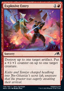 Explosive Entry - Kamigawa: Neon Dynasty (Common) [NEO-139] Main image