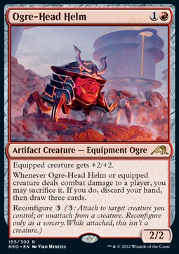 Ogre-Head Helm - Kamigawa: Neon Dynasty (Rare) [NEO-155] Image principale du produit