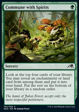 Commune with Spirits - Kamigawa: Neon Dynasty (Common) [NEO-180] Hover Image