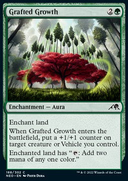 Grafted Growth - Kamigawa: Neon Dynasty (Common) [NEO-188] Image principale du produit