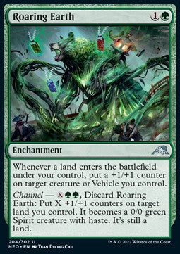 Roaring Earth - Kamigawa: Neon Dynasty (Uncommon) [NEO-204] Main image