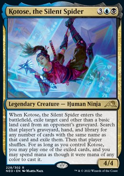 Kotose, the Silent Spider - Kamigawa: Neon Dynasty (Rare) [NEO-228] Image principale du produit