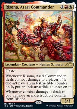 Risona, Asari Commander - Kamigawa: Neon Dynasty (Rare) [NEO-233] Hover Image