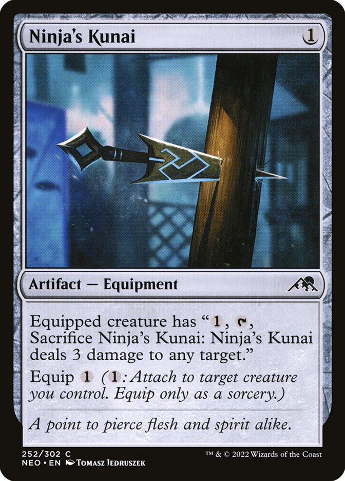 Ninja's Kunai - Kamigawa: Neon Dynasty (Common) [NEO-252] Main image