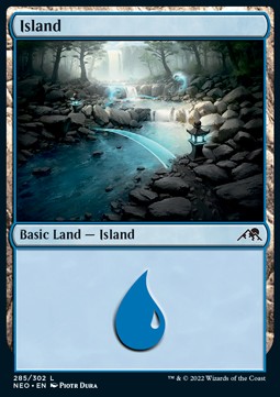 Island (V.3) - Kamigawa: Neon Dynasty (Land) [NEO-285] Main image