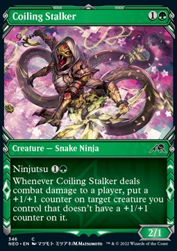 Coiling Stalker - Kamigawa: Neon Dynasty: Extras (Common) [XNEO-346] Hover Image