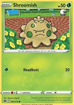 Shroomish - Brilliant Stars (Common) [BRS-003] Hover Image