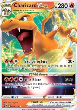 Charizard VSTAR - Brilliant Stars (Ultra Rare) [BRS-018] Hoofdafbeelding