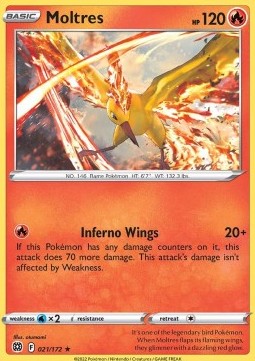 Moltres - Brilliant Stars (Holo Rare) [BRS-021] Hoofdafbeelding