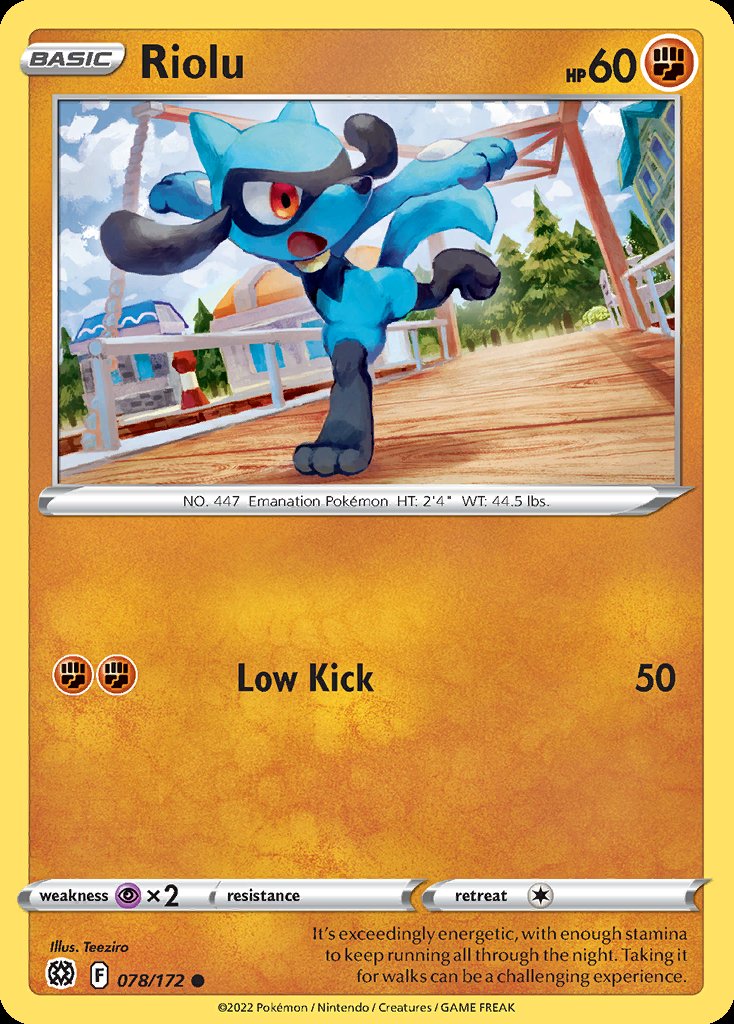 Riolu - Brilliant Stars (Common) [BRS-078] Image principale du produit