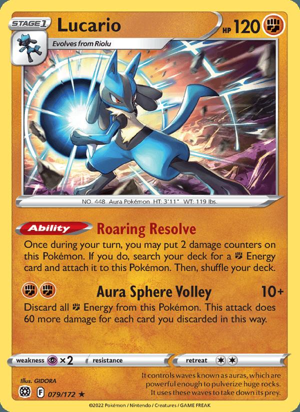 Lucario - Brilliant Stars (Holo Rare) [BRS-079] Hoofdafbeelding