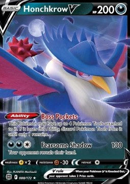 Honchkrow V - Brilliant Stars (Ultra Rare) [BRS-088] Hover Image