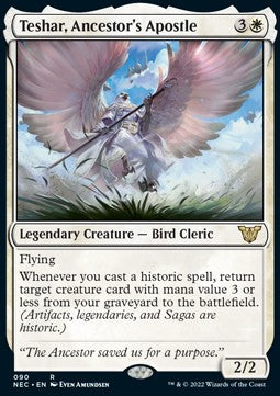 Teshar, Ancestor's Apostle - Commander: Kamigawa: Neon Dynasty (Rare) [NEC-90] Main image