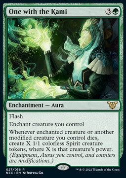 One with the Kami (V.1) - Commander: Kamigawa: Neon Dynasty (Rare) [NEC-27] Main image