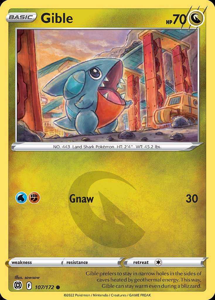 Gible - Brilliant Stars (Common) [BRS-107] Imagen principal del producto