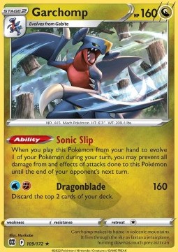 Garchomp - Brilliant Stars (Holo Rare) [BRS-109] Hoofdafbeelding