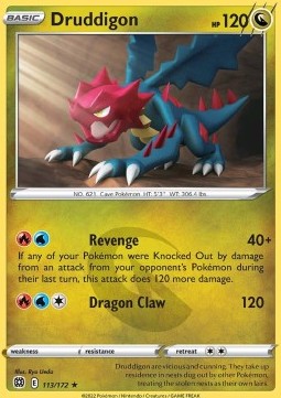 Druddigon - Brilliant Stars (Rare) [BRS-113] Hover Image