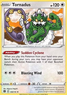 Tornadus - Brilliant Stars (Rare) [BRS-126] Hover Image