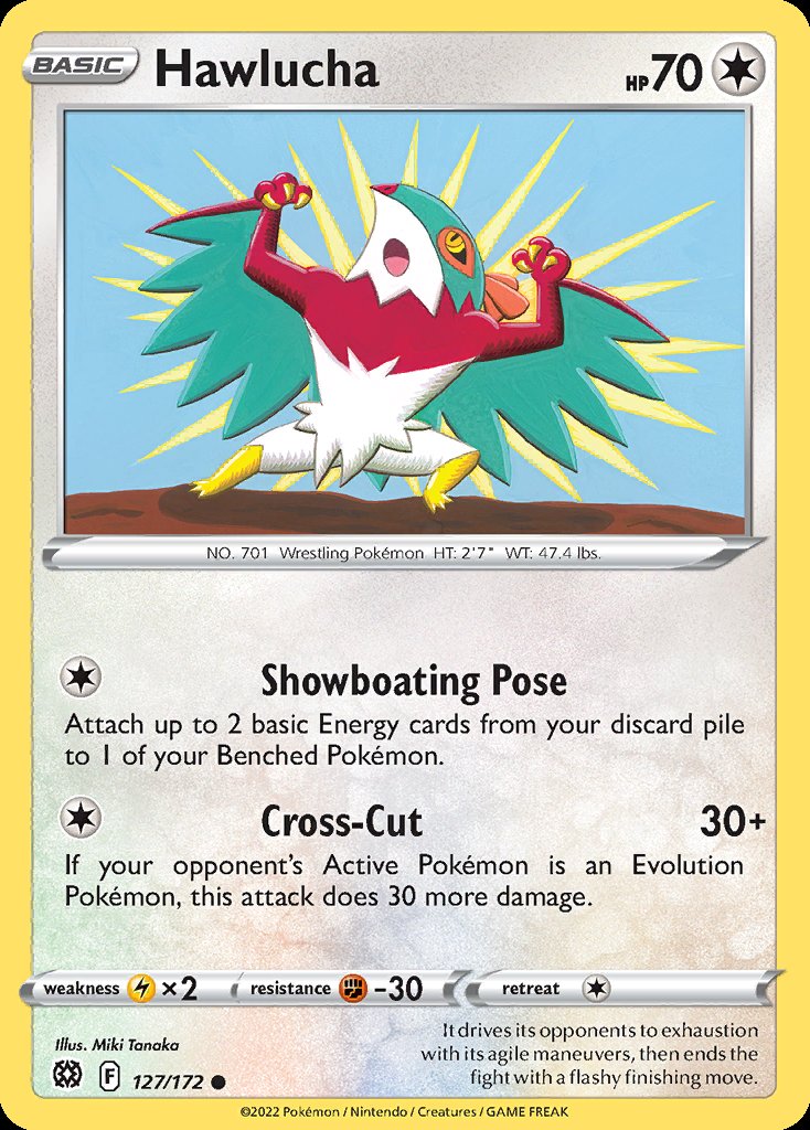 Hawlucha - Brilliant Stars (Common) [BRS-127] Hoofdafbeelding