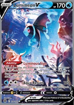Lumineon V - Brilliant Stars (Ultra Rare) [BRS-156] Hoofdafbeelding