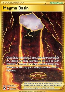 Magma Basin - Brilliant Stars (Secret Rare) [BRS-185]