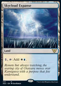 Skycloud Expanse - Commander: Kamigawa: Neon Dynasty (Rare) [NEC-177] Main image