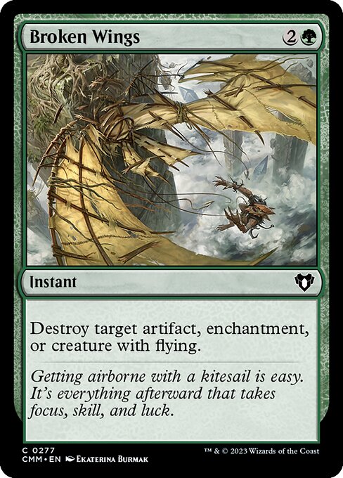 Broken Wings – Commander Masters (CMM-277) Magic: The Gathering card Main image